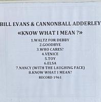 Cannonball Adderley with Bill Evans　＜Know what I mean?＞