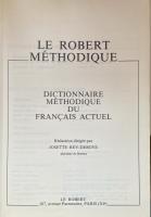 Le Robert méthodique : dictionnaire méthodique du français actuel