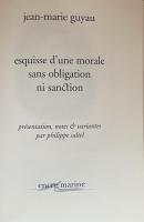 Esquisse d'une Morale sans Obligation ni Sanction