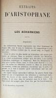Extraits d' Aristophane et de Ménandre