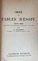 Choix de Fables d'Ésope