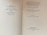 The Manuscript of Shakespeare's Hamlet and the Problems of Its Transmission. An Essay in Critical Bibliography. Complete in Two Volumes