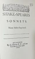 Shakespeare’s Sonnets