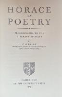 Horace on Poetry: Prolegomena to the Literary Epistles