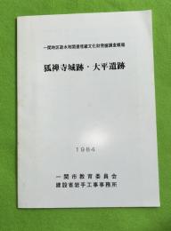 狐禅寺城跡・大平遺跡 : 一関地区遊水地関連埋蔵文化財発掘調査概報