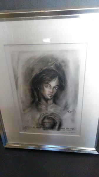 人気スポー新作 金子國義作 尾崎豊 版画 絵画