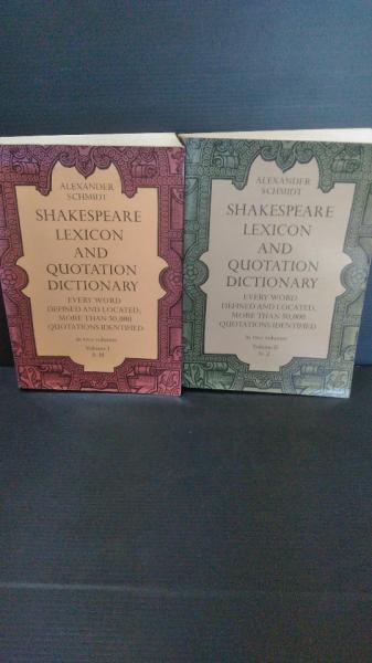 洋書 2冊一括 Shakespeare lexicon and quotation dictionary