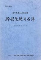 岩手県農林漁業団体幹部役職員名簿 2冊