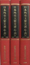 日本外交主要文書・年表 第1巻～第3巻の3冊