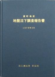 原町地区地盤沈下調査報告書