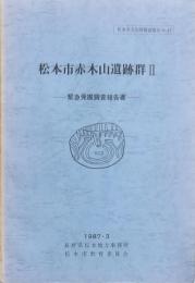 松本市赤木山遺跡群Ⅱ