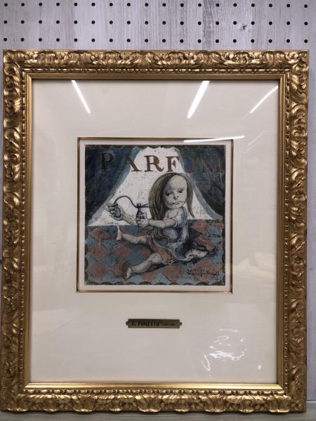 リトグラフ 藤田嗣治 四十雀 香水 レオナール・フジタ(藤田嗣治