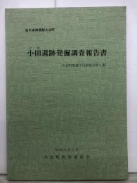 小田遺跡発掘調査報告書