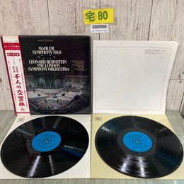 3_  2LP MAHLER SYMPHONY NO.8 マーラー 交響曲 第8番 千人の交響曲 バーンステイン ロンドン交響楽団 OS-779~8-C 帯付