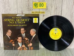 3_  LP HUNGARIAN-QUARTET ハンガリー弦楽四重奏団 BELA BARTOK バルトーク 弦楽四重奏曲 第5番&第6番 SLGM 1144