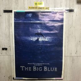 3_  ポスター THE BIG BLUE アメリカ版 ビックブルー グラン・ブルー グレート・ブルー 日本版 ジャック・マイヨール 約640mm×880mm