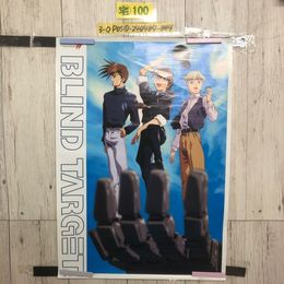3_  ポスター ガンダムW BLIND TARGET-1 CD 販促用ポスター 創通エージェンシーサンライズ 515mm×728mm B2サイズ シミ汚れ傷有 書込み有