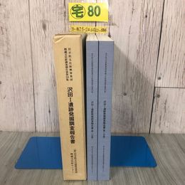 3_  全2冊 沢田I遺跡発掘調査報告書 第一分冊 第二分冊 岩手県文化振興事業団埋蔵文化センター 2000年 函入 三陸貫通自動車道 山田道路