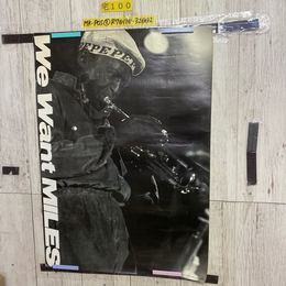 3_    ポスター マイルス・デイビス Miles Davis We want MILES 594mm×841mm A1サイズ