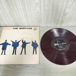 1_　LP THE BEATLES HELP！ ビートルズ 赤盤 ODEON OP7387 008232