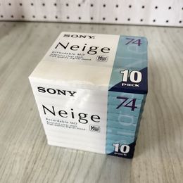 1_　未開封 SONY ソニー MD 10パック Neige 74 録音用ミニディスク 10MDW74NED 300059