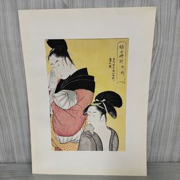 1_　木版画 喜多川歌麿 美人画 大判 錦絵 050081