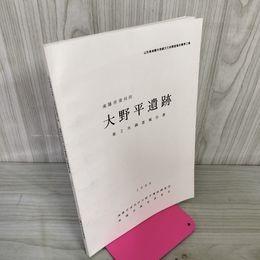 1_　山形県南陽市埋蔵文化財調査報告書第2集 大野平遺跡第2次調査報告書 1986年 昭和61年 南陽市須苅田 020025