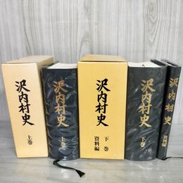 1_　計2冊 上下巻 資料編 沢内村史  岩手県 010077