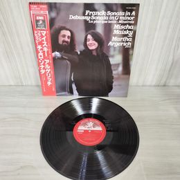 1_　LP 帯付き フランク＆ドビュッシー チェロ・ソナタ  マイスキー(チェロ)  アルゲリッチ(ピアノ)  EAC-90136 220038