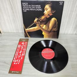 1_　LP 帯付き バッハ 無伴奏ヴァイオリンのためのパルティータ第2番 ソナタ第3番 キョンファ・チョン SLA 1135 040083