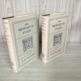 1_　洋書 2冊揃い THE MEDIAEVAL STAGE E.K.CHAMBERS OXFORD チェンバーズ 130023