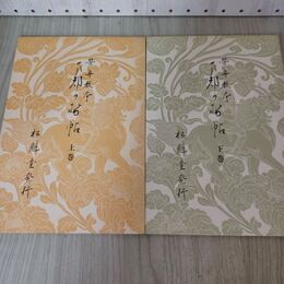 1_　計2冊 笹舟教本 まつかぜ帖 上下巻 松魁堂発行 桑田笹舟 210123