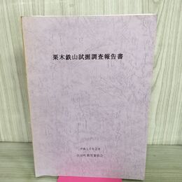 1_　栗木鉄山試掘調査報告書 平成11年 住田町教育委員会 200098