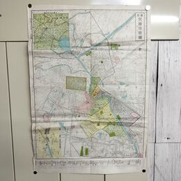 1_　天津市街図 天津日本租界図 昭和14年 1939年 日光堂書店 古地図 中国 臭いあり 170224