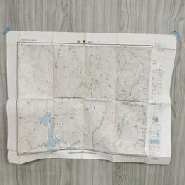 1_　福島県 吾妻山 1:50000地形図 国土地理院 昭和46年 1968年 古地図 測量 赤鉛筆書込み有 140145