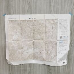 1_　宮城県 山形県 船形山 銀山温泉 1:25000地形図 国土地理院 平成元年 1989年 古地図 測量 裏面に汚れ有 140143