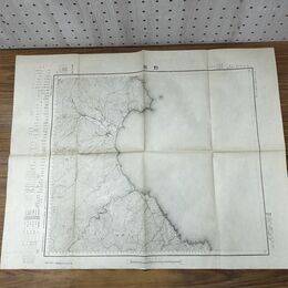 1_　岩手県 野田 大日本帝国地理測量部 大正6年 1917年 五万分一之尺 臭いあり 010291
