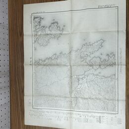 1_　岩手県 気仙沼 宮城県 大日本帝国地理測量部 大正5年 1916年 五万分一之尺 臭いあり 010297
