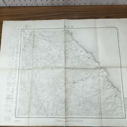 1_　岩手県 階上岳 青森 大日本帝国地理測量部 大正6年 1917年 五万分一之尺 臭いあり 010231