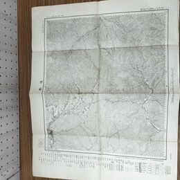 1_　岩手県 遠野 大日本帝国地理測量部 大正7年 1918年 五万分一之尺 臭いあり 010236