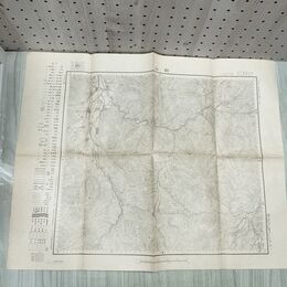 1_　岩手県 田山 秋田 大日本帝国地理測量部 大正7年 1918年 五万分一之尺 臭いあり 010244