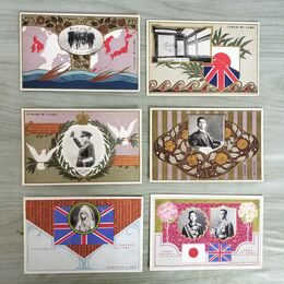 1_　絵葉書 計6枚 英国皇太子殿下御来朝記念 まとめ 東京図案印刷株式会社 170219