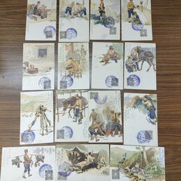 1_　絵葉書 計15枚 陸軍凱旋観兵式記念 明治 軍事郵便 5厘切手 270253