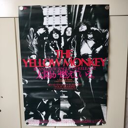 1_　ポスター THE YELLOW MONKEY ザ・イエロー・モンキー B2サイズ 告知 太陽が燃えている 220111