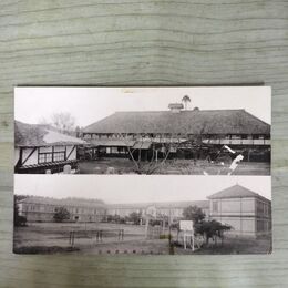 1_　絵葉書 仁王小学校 岩手 盛岡 校舎 210175