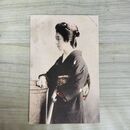 1_　絵葉書 手彩色 神戸玉村製 美人 着物 舞妓 戦前 ポストカード 260052