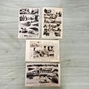 1_　計4枚 まとめ 絵葉書 東京蒲田駅前 公認 日本自動車学校 日本飛行学校 290076
