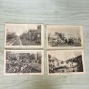 1_　計4枚 まとめ 絵葉書 関東大震災 東京大地震 惨状 被害 銀座通り 州崎遊廓 290082
