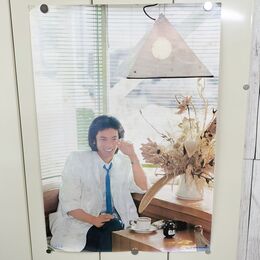 1_　ポスター 松山千春 NEWSレコード B2サイズ 190007
