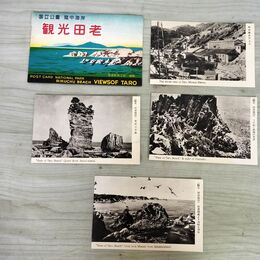 1_　計4枚 絵葉書 観光田老 国立公園 陸中海岸 岩手県 全景 180160
